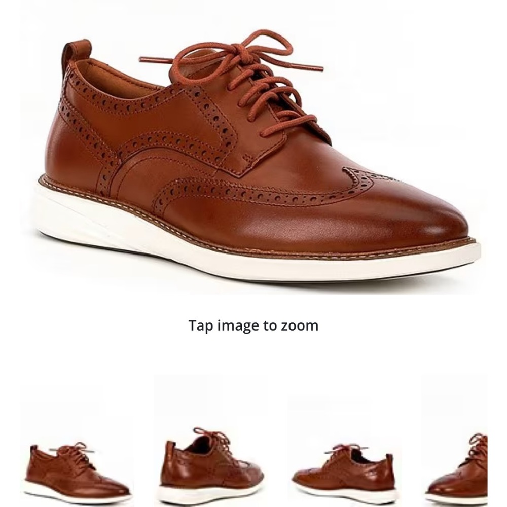 Cole Haan Grand Evolution Shortwing Leather Oxfords